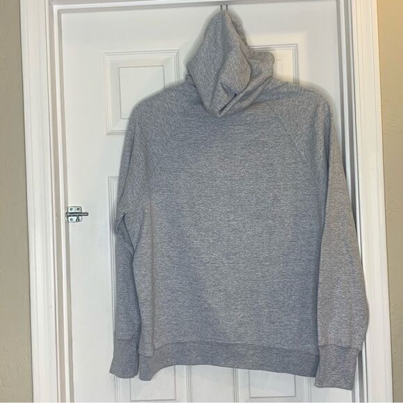 CHAMPION Womens Heather Gray/Multi-Color Script Logo Hoodie Sweatshirt Size XL - Picture 2 of 9